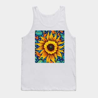 Psychedelic Sunflower Tank Top